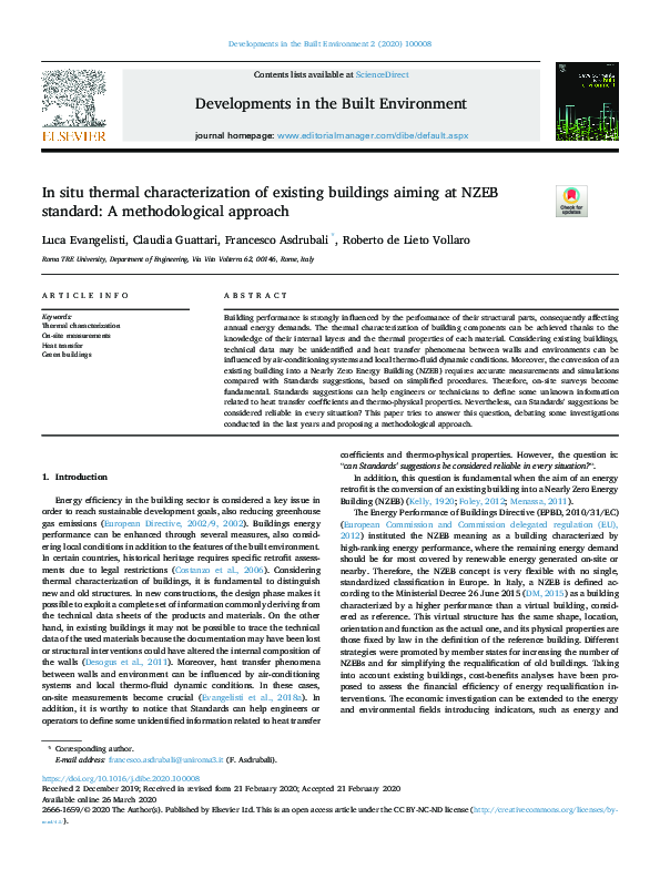 (PDF) In situ thermal characterization of existing buildings aiming at ...