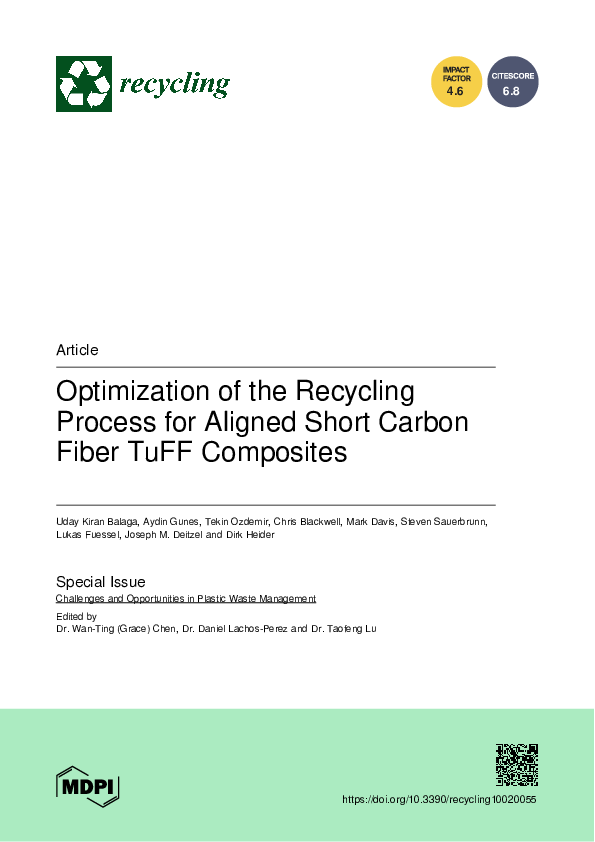 (PDF) Optimization of the Recycling Process for Aligned Short Carbon ...