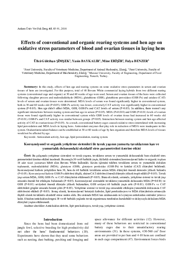 (PDF) Effects of conventional and organic rearing systems and hen age ...