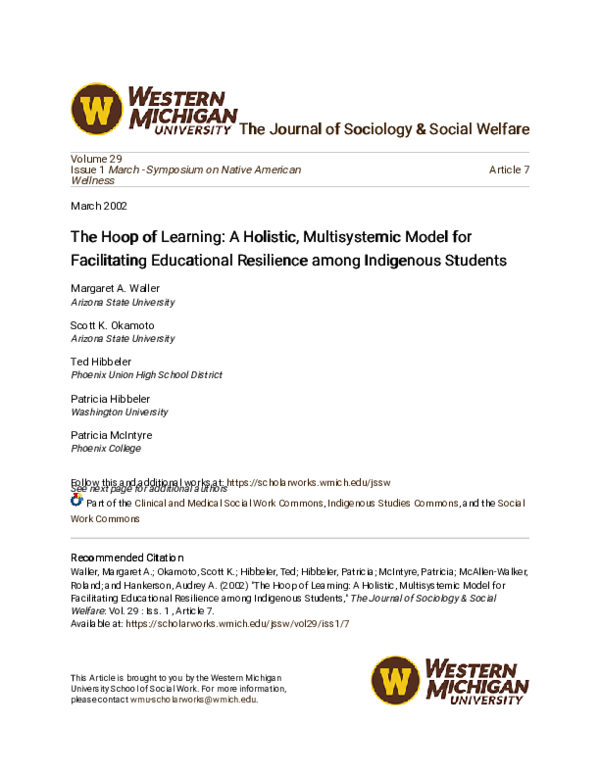 (PDF) The Hoop of Learning: A Holistic, Multisystemic Model for ...
