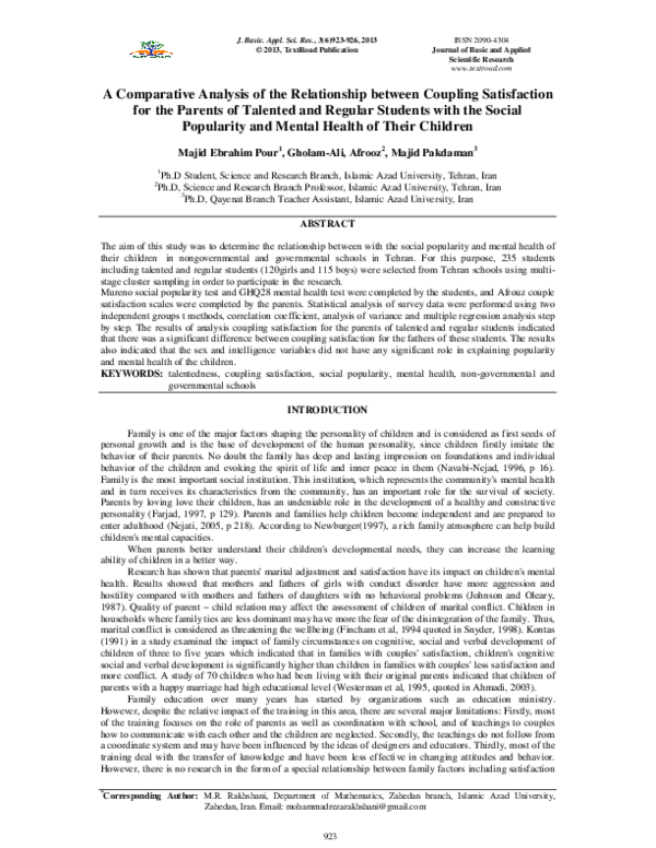 (PDF) A Comparative Analysis of the Relationship between Coupling ...