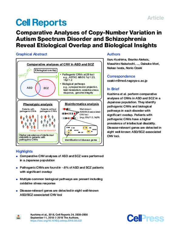 (PDF) Comparative Analyses of Copy-Number Variation in Autism Spectrum ...