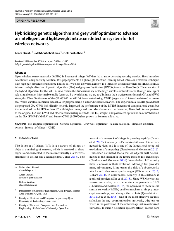 (PDF) Hybridizing genetic algorithm and grey wolf optimizer to advance ...