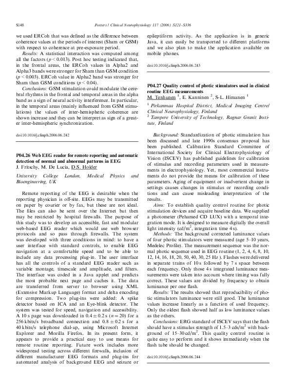 (PDF) P04.26 Web EEG reader for remote reporting and automatic ...