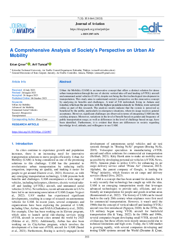 (PDF) A Comprehensive Analysis of Society's Perspective on Urban Air ...