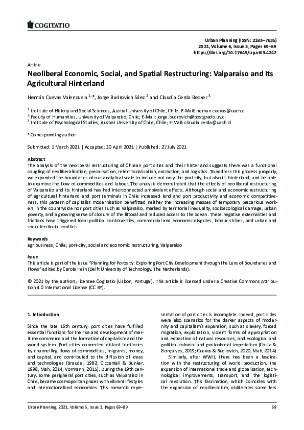 (PDF) Neoliberal Economic, Social, and Spatial Restructuring ...