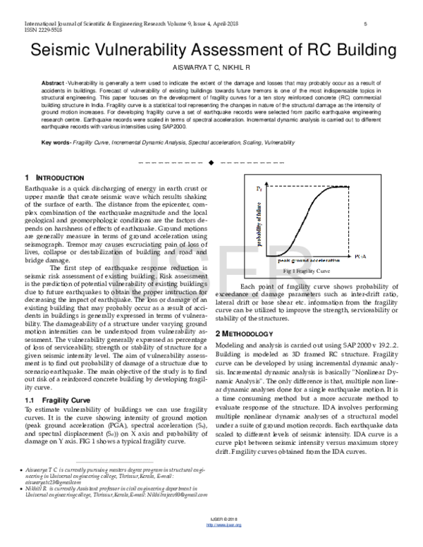 (PDF) Seismic Vulnerability Assessment of RC Building