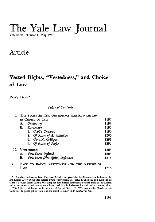 (PDF) Vested Rights, 
