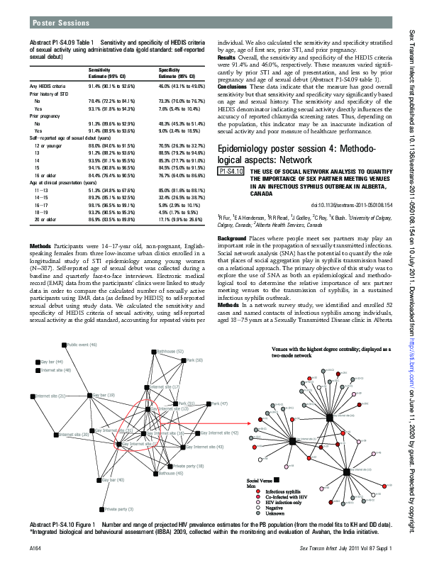 (PDF) P1-S4.10 The use of social network analysis to quantify the ...