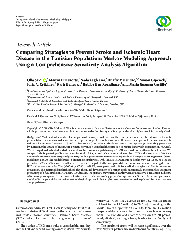 (PDF) Comparing Strategies to Prevent Stroke and Ischemic Heart Disease ...