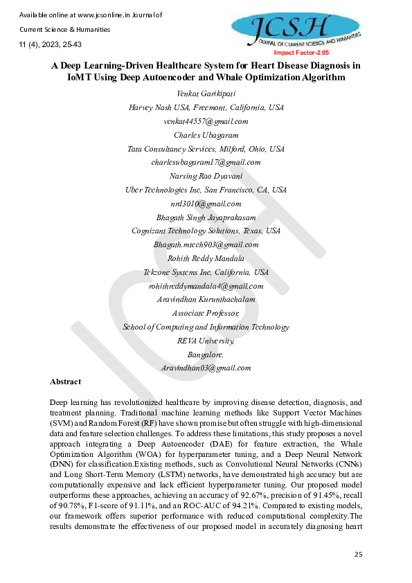 (PDF) A Deep Learning-Driven Healthcare System for Heart Disease ...