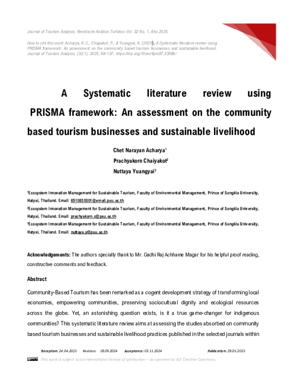 (PDF) A Systematic literature review using PRISMA framework: An ...