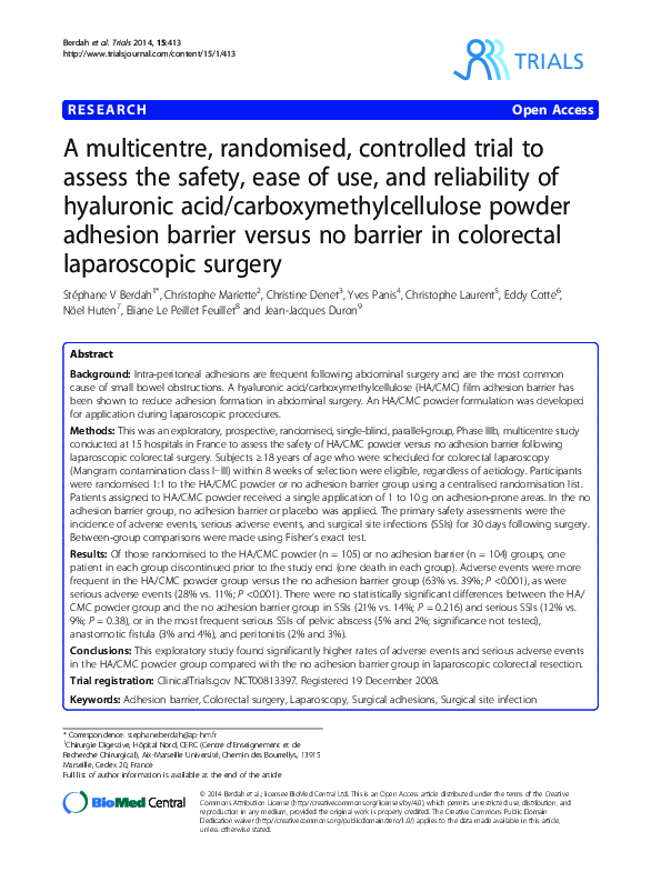 (PDF) A multicentre, randomised, controlled trial to assess the safety ...