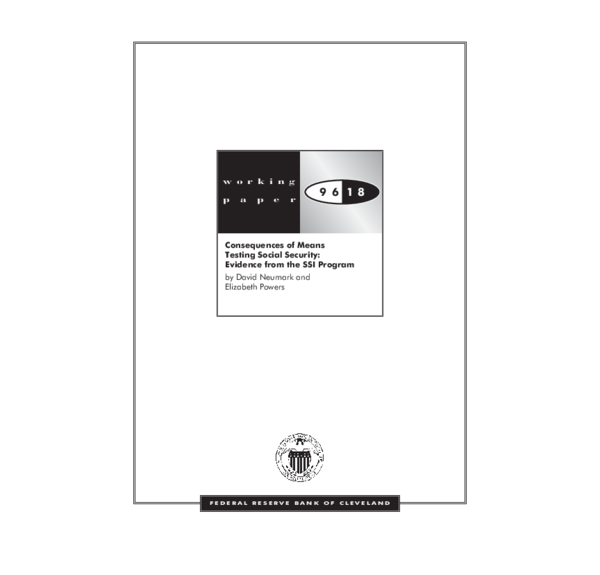 (PDF) Consequences of Means Testing Social Security : Evidence From the ...