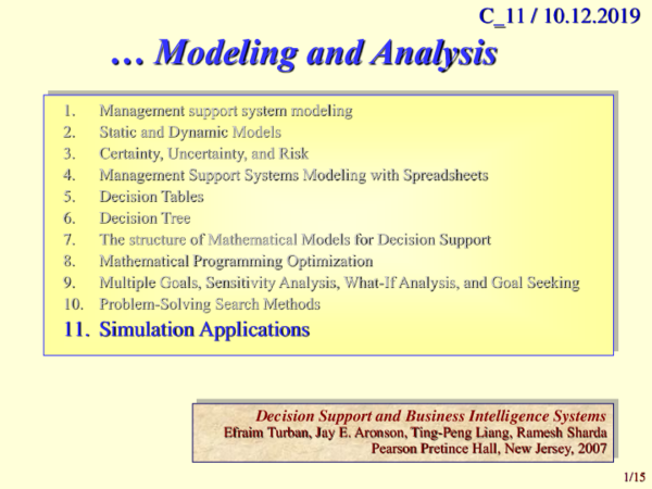 (PDF) Decision Support and Business Intelligence Systems (8th Edition)