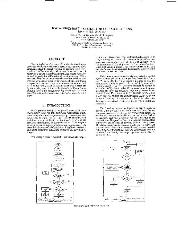 (PDF) Knowledge-based system for coding head and shoulder images