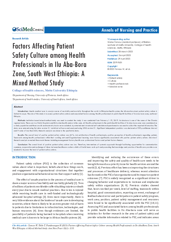 (PDF) Annals of Nursing and Practice