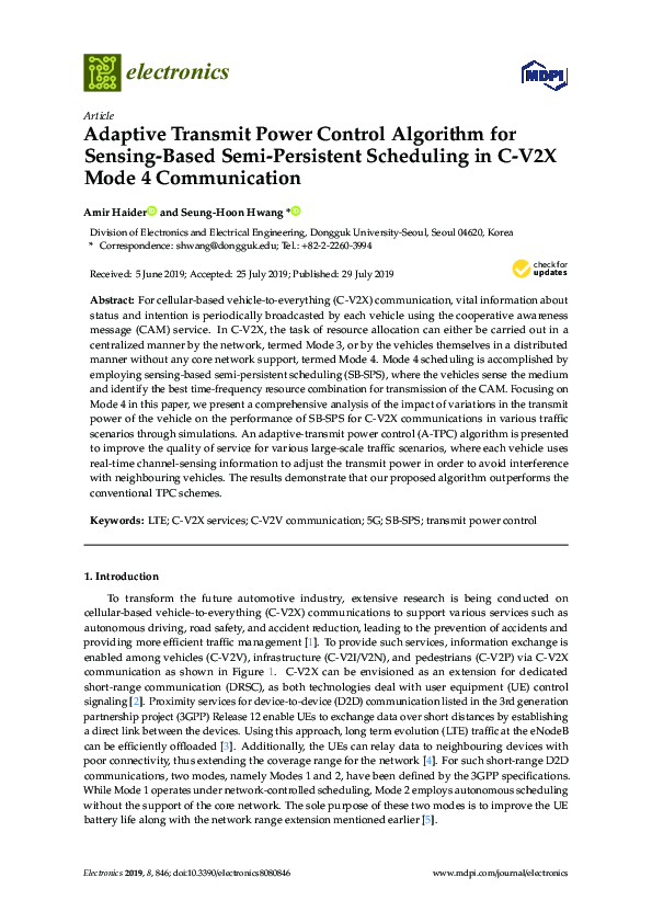 (PDF) Adaptive Transmit Power Control Algorithm for Sensing-Based Semi ...