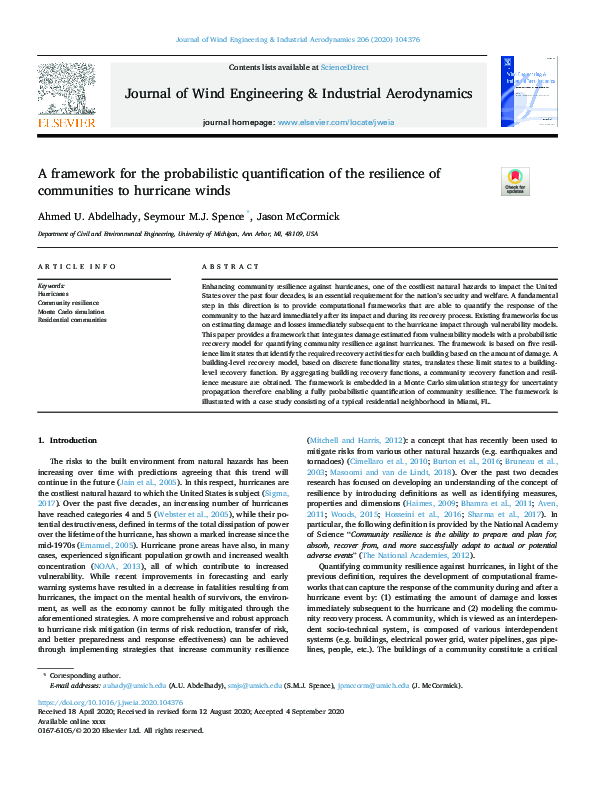 (PDF) A framework for the probabilistic quantification of the ...