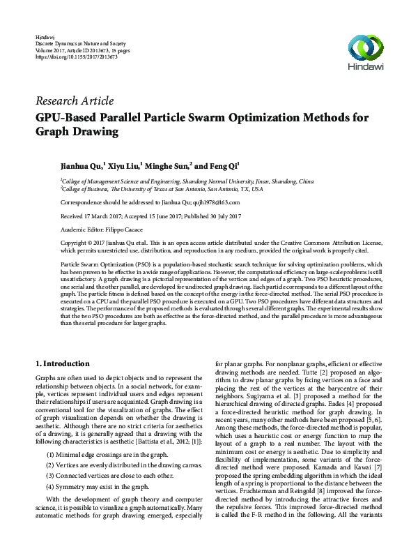 (PDF) GPU-Based Parallel Particle Swarm Optimization Methods for Graph ...