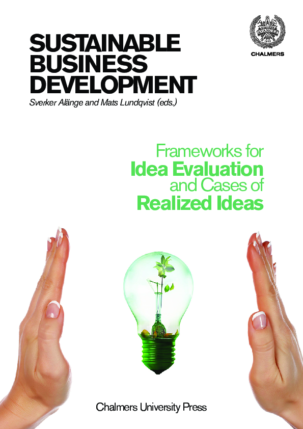 (PDF) Sustainable Business Development: Frameworks for Idea Evaluation ...