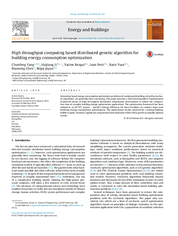 (PDF) High throughput computing based distributed genetic algorithm for ...