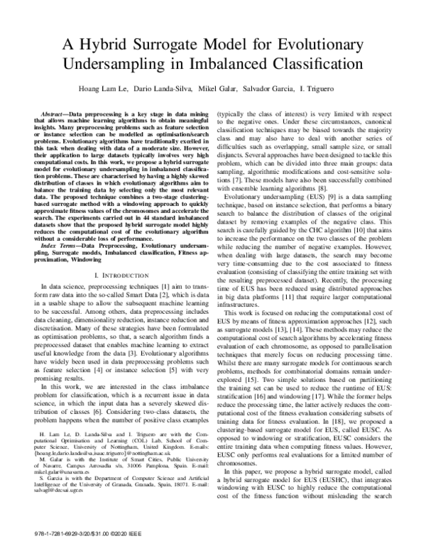 (PDF) A Hybrid Surrogate Model for Evolutionary Undersampling in ...