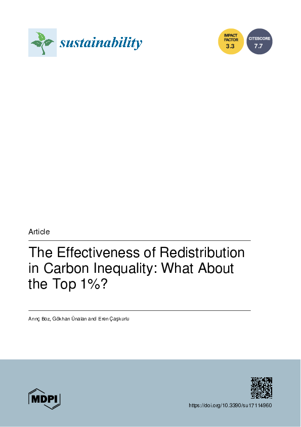 (PDF) The Effectiveness of Redistribution in Carbon Inequality: What ...