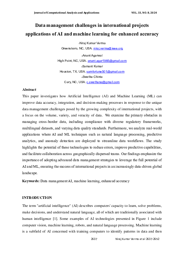 (PDF) Data management challenges in international projects applications ...