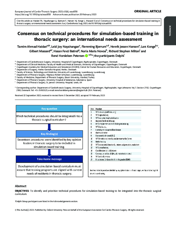 (PDF) Consensus on technical procedures for simulation-based training ...
