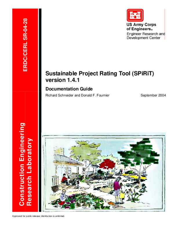 (PDF) Sustainable Project Rating Tool (SPiRiT), Version 1.4.1 ...