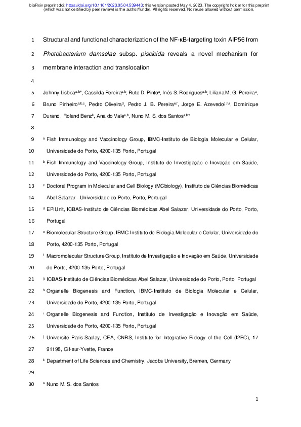 (PDF) Structural and functional characterization of the NF-κB-targeting ...