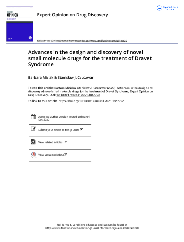 (PDF) Advances in the design and discovery of novel small molecule ...