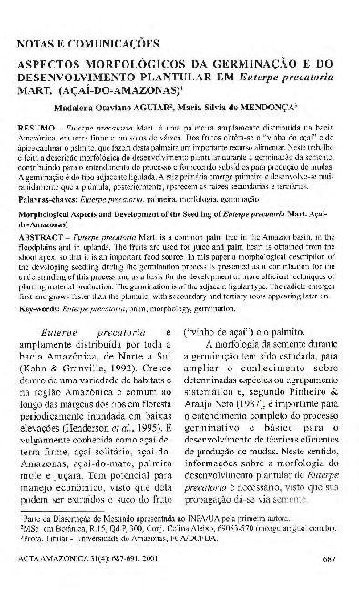 (PDF) Aspectos morfológicos da germinação e do desenvolvimento ...