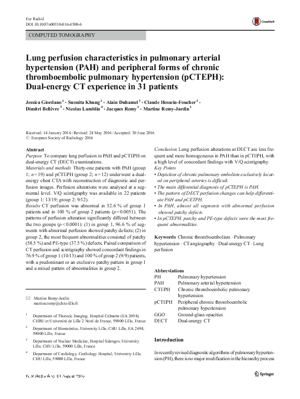(PDF) Lung perfusion characteristics in pulmonary arterial hypertension ...