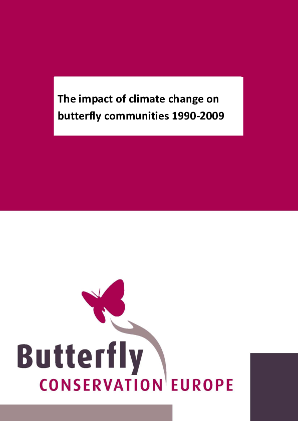 (PDF) The impact of climate change on butterfly communities 1990-2009