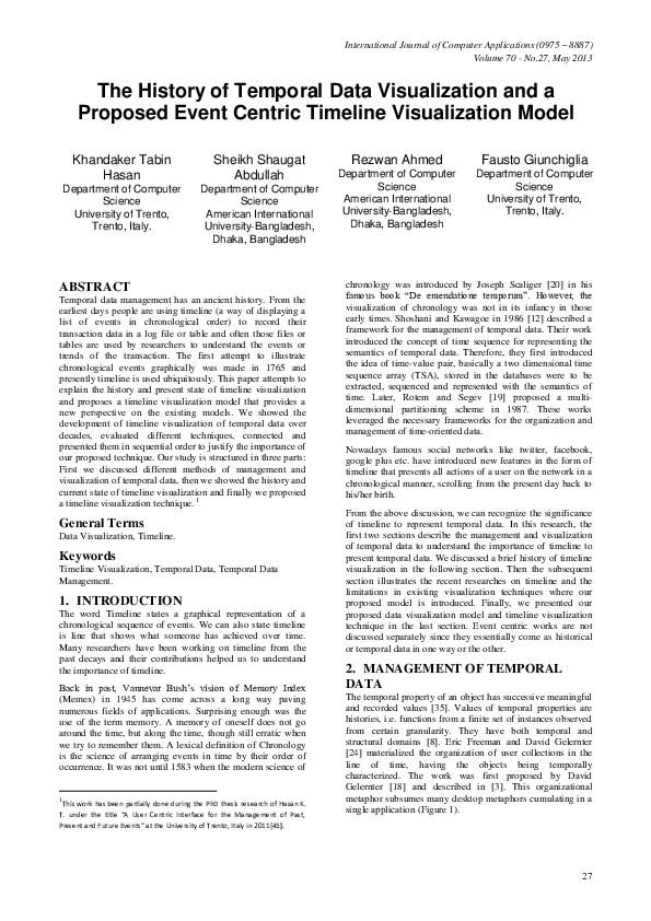 (PDF) The History of Temporal Data Visualization and a Proposed Event ...