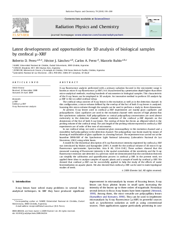 (PDF) Latest developments and opportunities for 3D analysis of ...