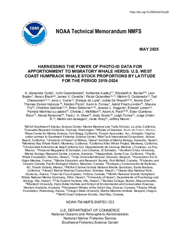 (PDF) Curtis et al., 2025 NOAA TM NMFS SWFSC