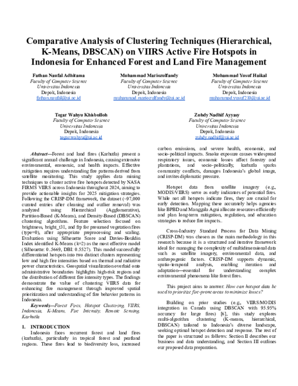 (PDF) Comparative Analysis of Clustering Techniques (Hierarchical, K ...