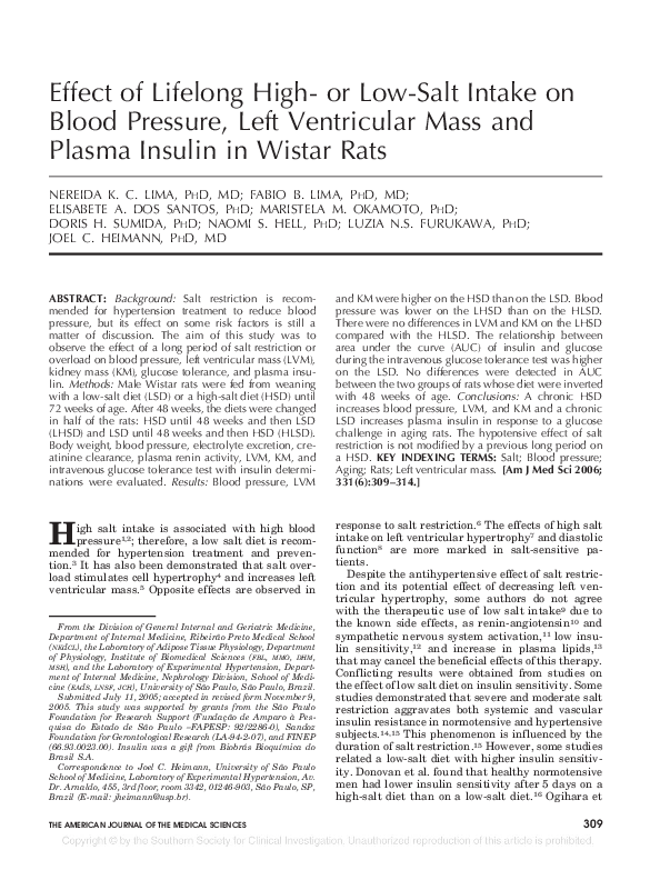 (PDF) Effect of Lifelong High- or Low-Salt Intake on Blood Pressure ...