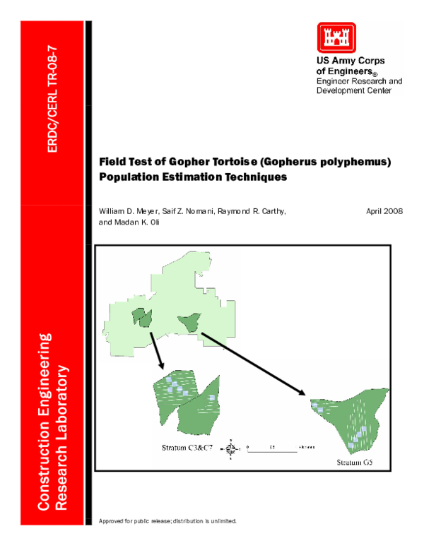 (PDF) Field test of gopher tortoise (Gopherus polyphemus) population ...