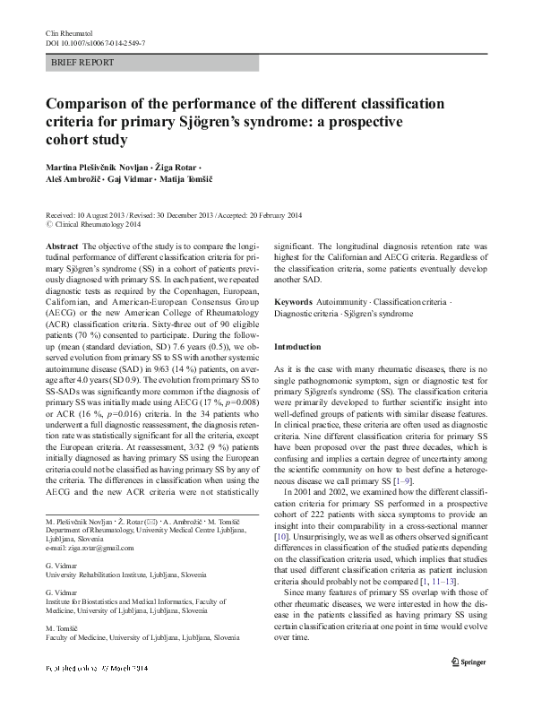 (PDF) Comparison of the performance of the different classification ...