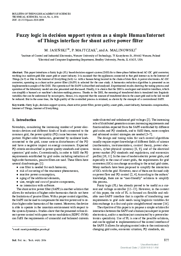 (PDF) Fuzzy logic in decision support system as a simple Human/Internet ...