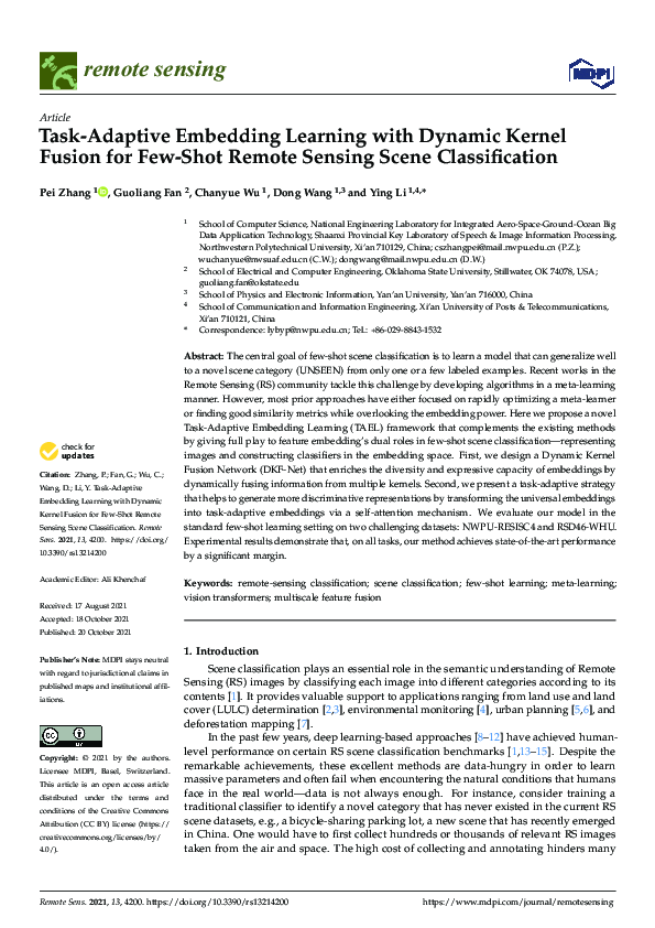 (PDF) Task-Adaptive Embedding Learning with Dynamic Kernel Fusion for ...