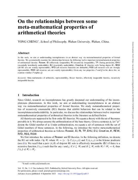 (PDF) On the relationships between some meta-mathematical properties of ...