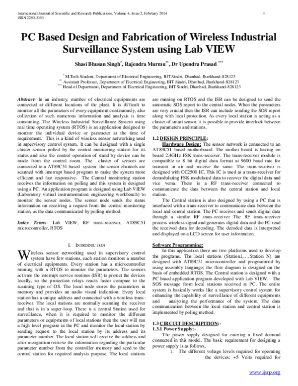 (PDF) PC Based Design and Fabrication of Wireless Industrial ...