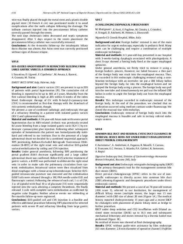 (PDF) V.01.6 Eus-Guided Angiotherapy in Refractory Bleeding from Large ...