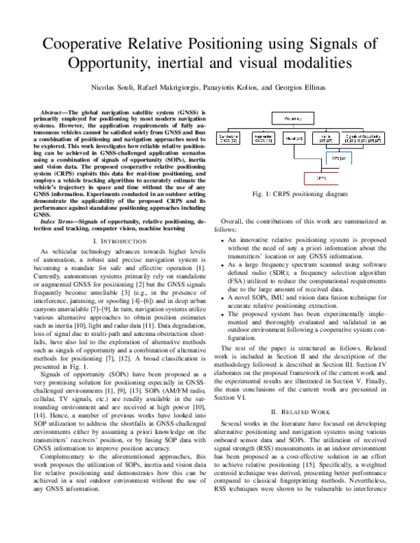 (PDF) Cooperative Relative Positioning using Signals of Opportunity and ...