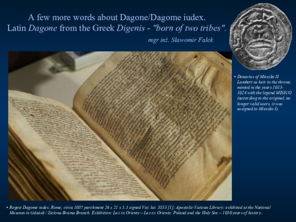 (PDF) A few more words about Dagone/Dagome iudex. Latin Dagone from the ...